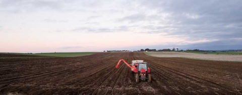 Tractor in field 